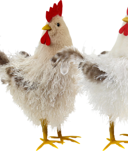 9373 HÜHNER COTTAGE CHICKEN S/2